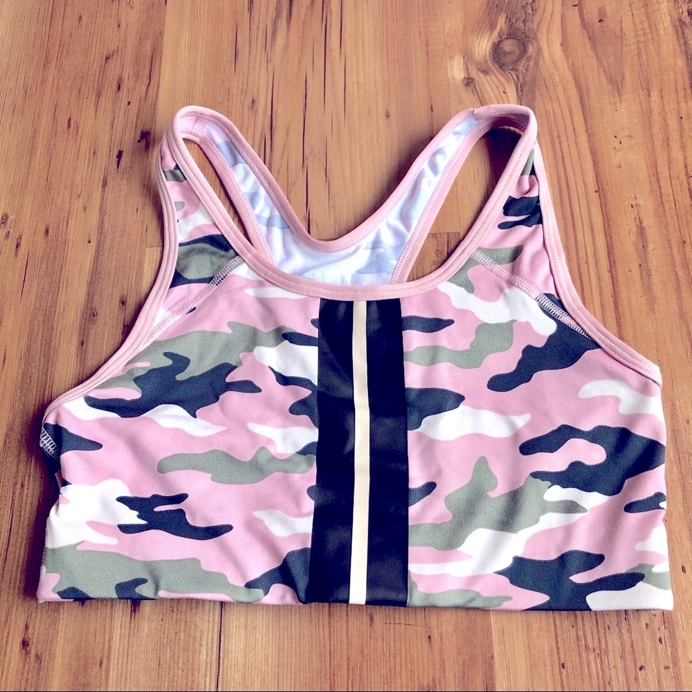 Victoria Secret PINK Camo Sports Bra Small
